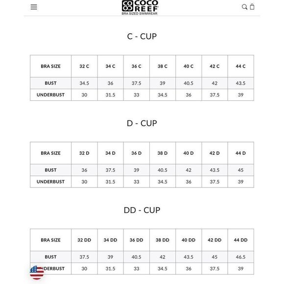 New. Coco Reef blouson tankini top. 34D. Retails $89 - Picture 9 of 9